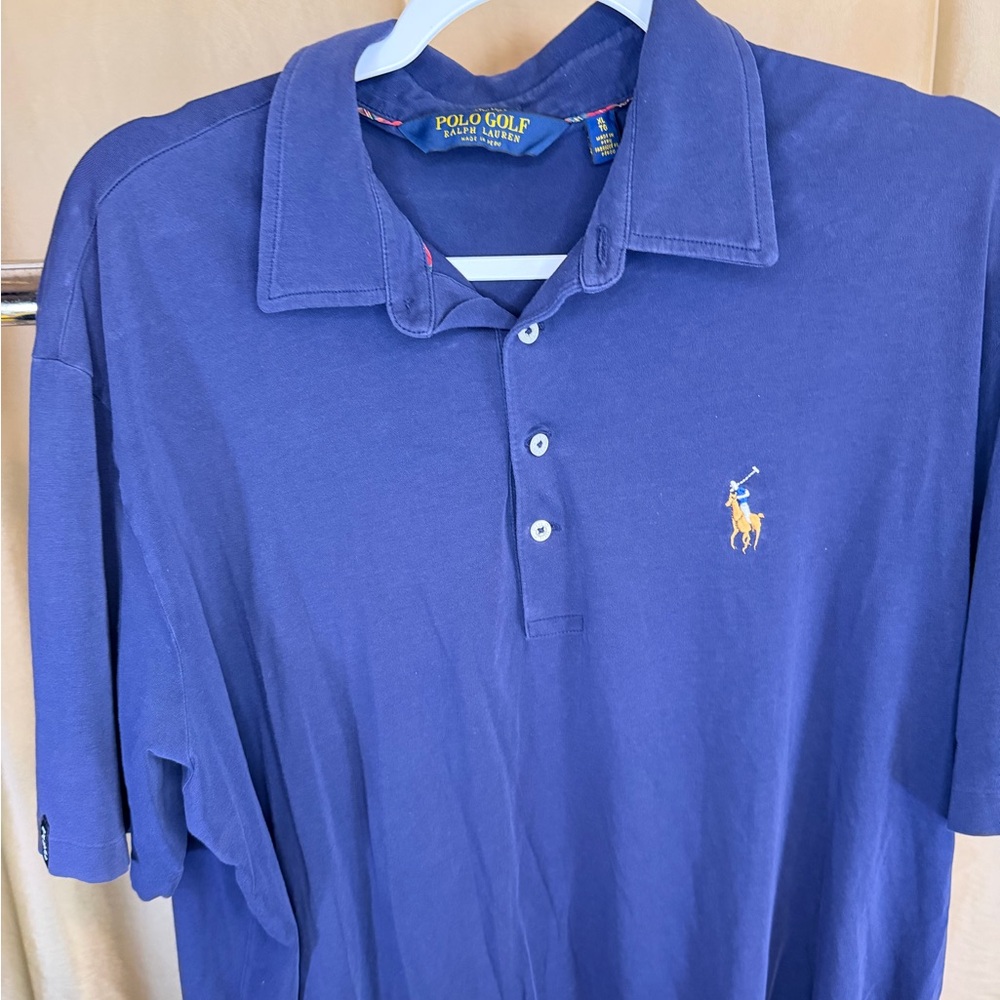 Ralph Lauren Polo Golf Shirt in Rich Blue (Wyndham Championship)